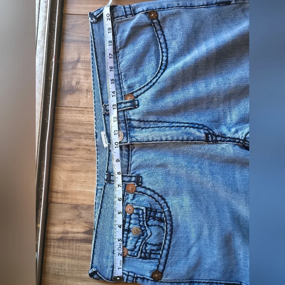 True Religion Men's Light Blue Straight Jeans